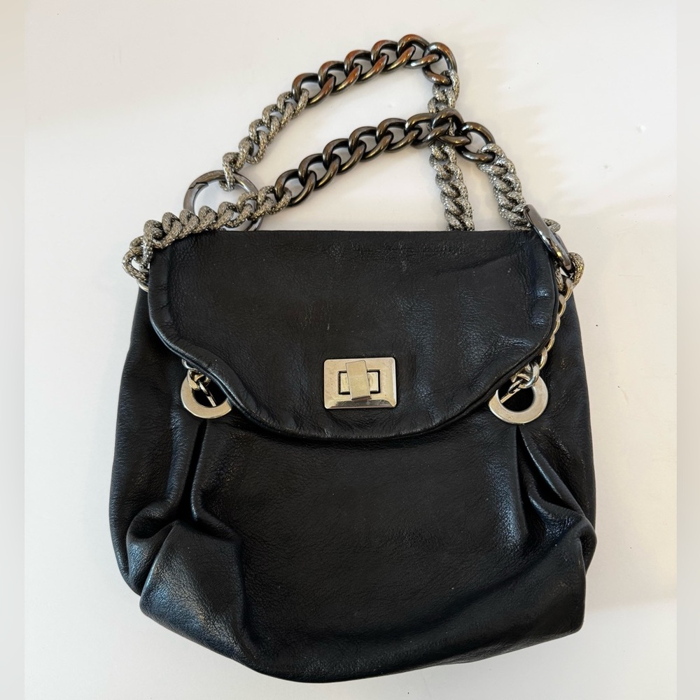 Le Solim Small Leather Bag with Chain Handles
